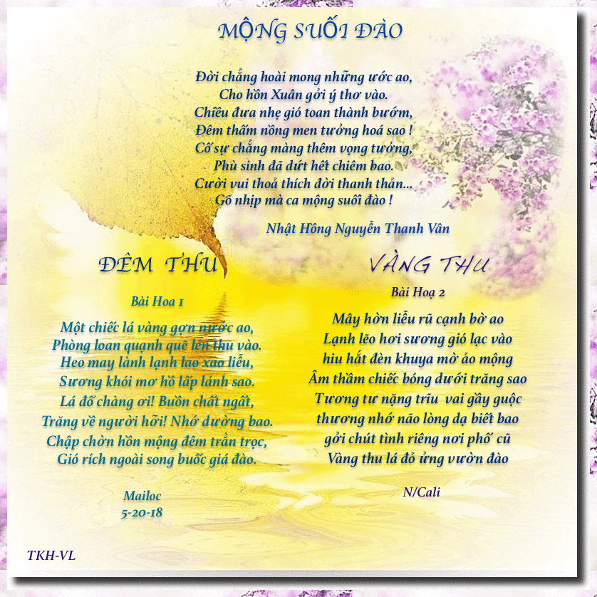 2531 TT MongSuoiDao DemThu VangThuNH NTV ML NCali