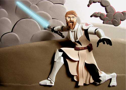 obi wan kenobi Masters of Paper Art and Paper Sculptures, Part II