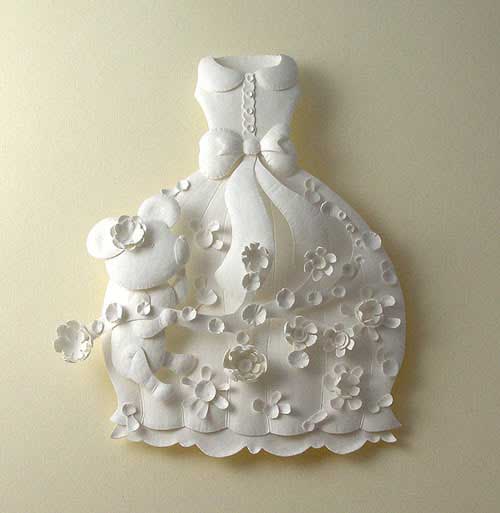 dress teddy bear Masters of Paper Art and Paper Sculptures, Part II